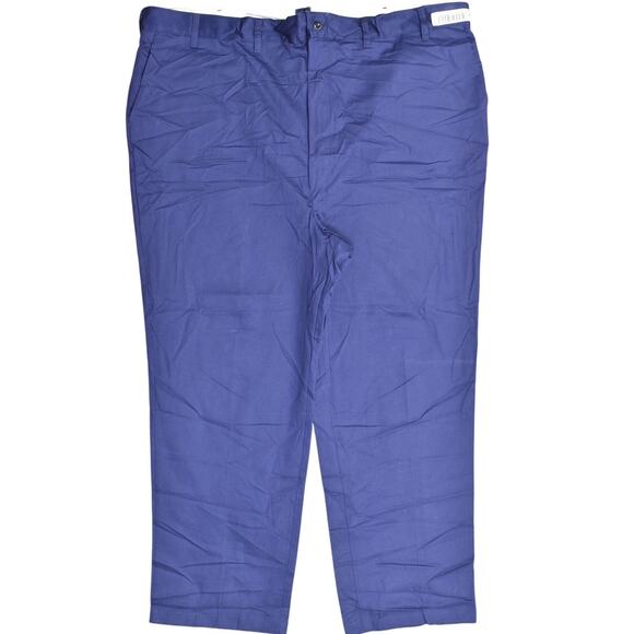 Aramark Blue 100% Cotton Work Pants Straight Men's Size 50x30 Zip Solid - Picture 1 of 8